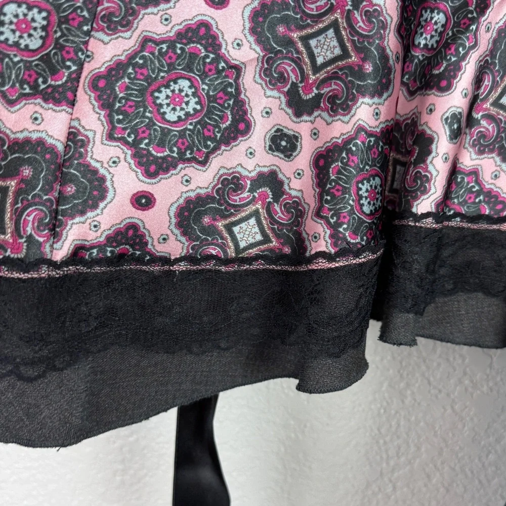Odd Molly (Anthropologie) Ruffled Blazer M Whimsical Coquette Feminine Lace Gray